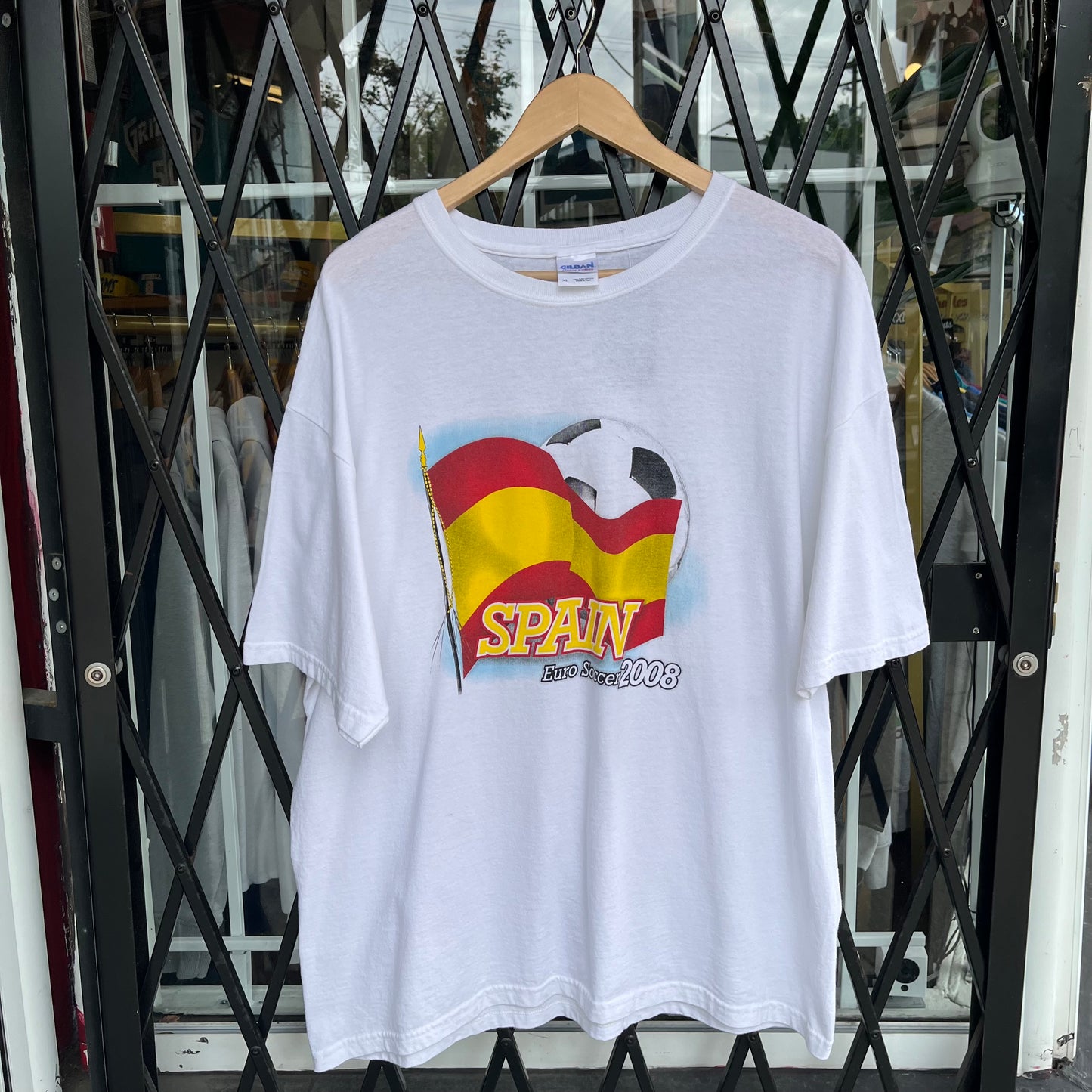 2008 Spain Euro Soccer Tee - Size XL