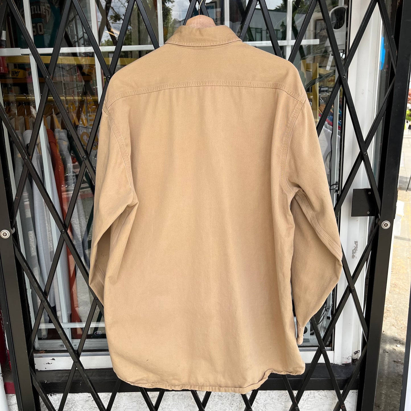 Carhartt Khaki Button Up Shirt - Size XL