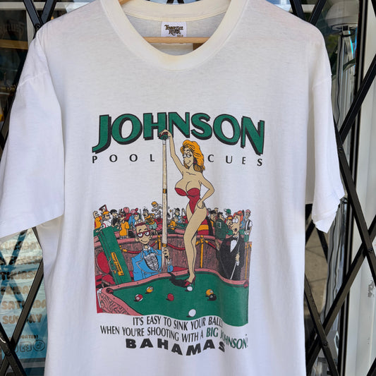 1991 Big Johnson Pool Cues Tee - Size XL
