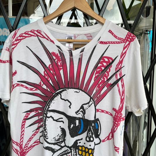 Y2K Ed Hardy V Neck Shirt - Size L