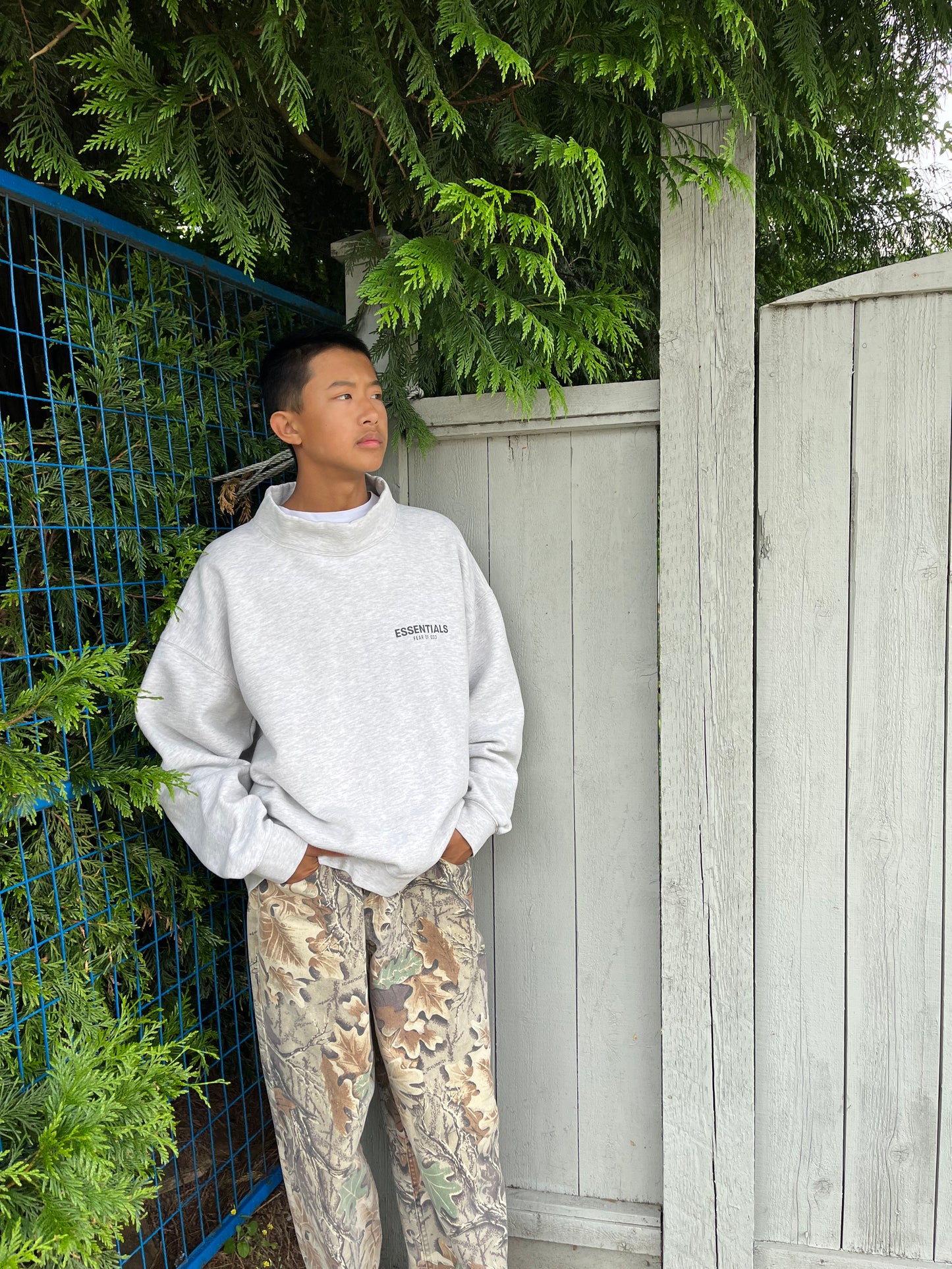 Fear of God Essentials Mock Neck Sweater - Size XL