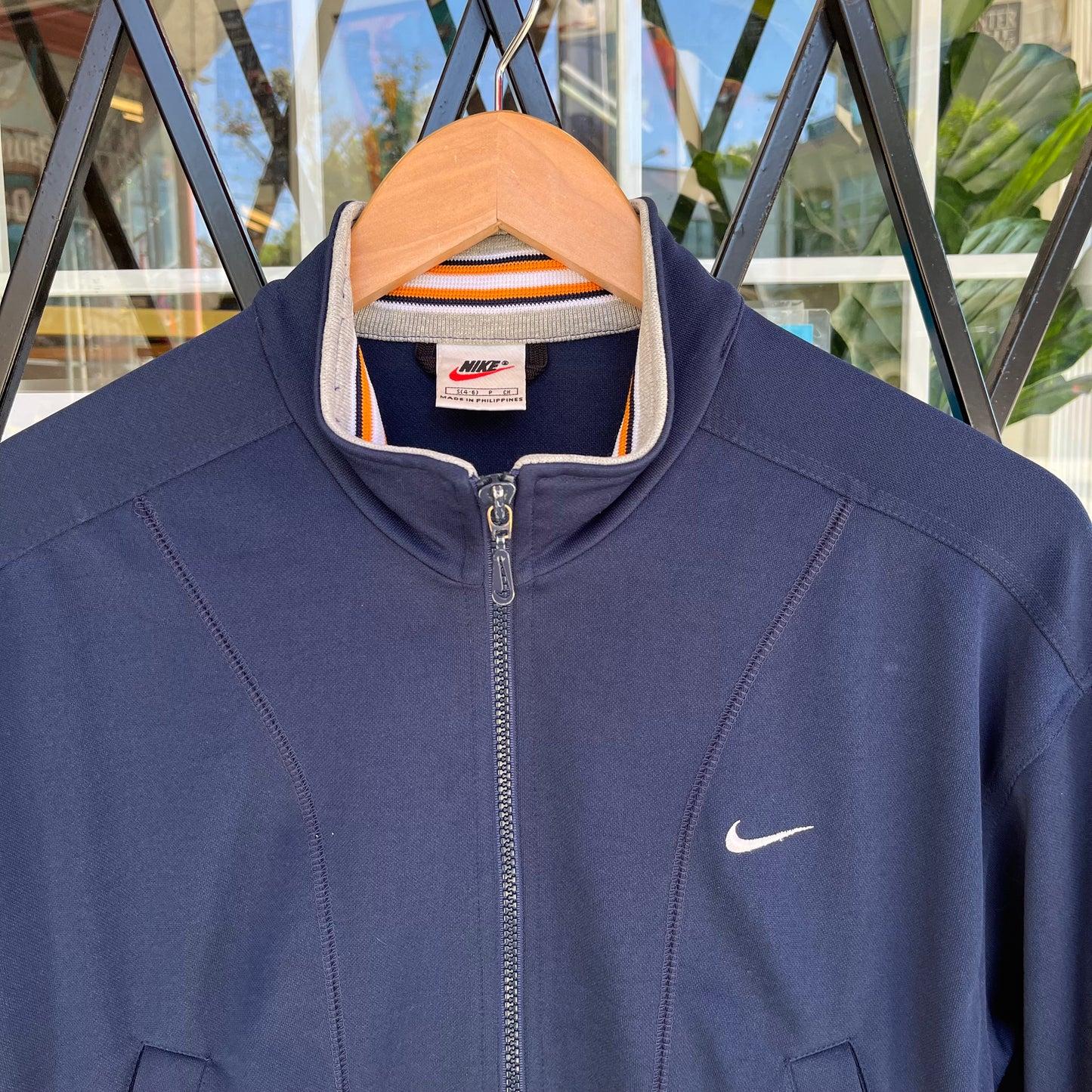 Vintage Nike Cropped Track Jacket - Size Womens S