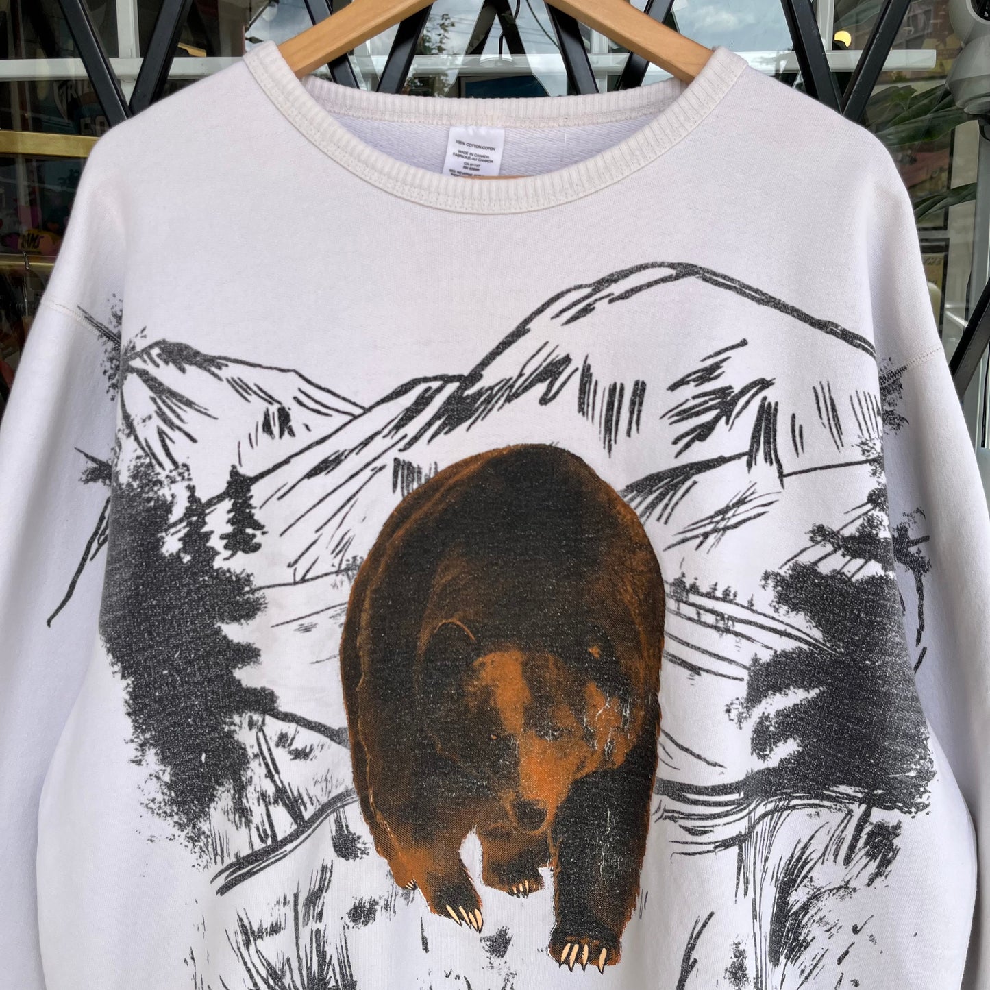Vintage Bear Oversized Crewneck - Size XXL