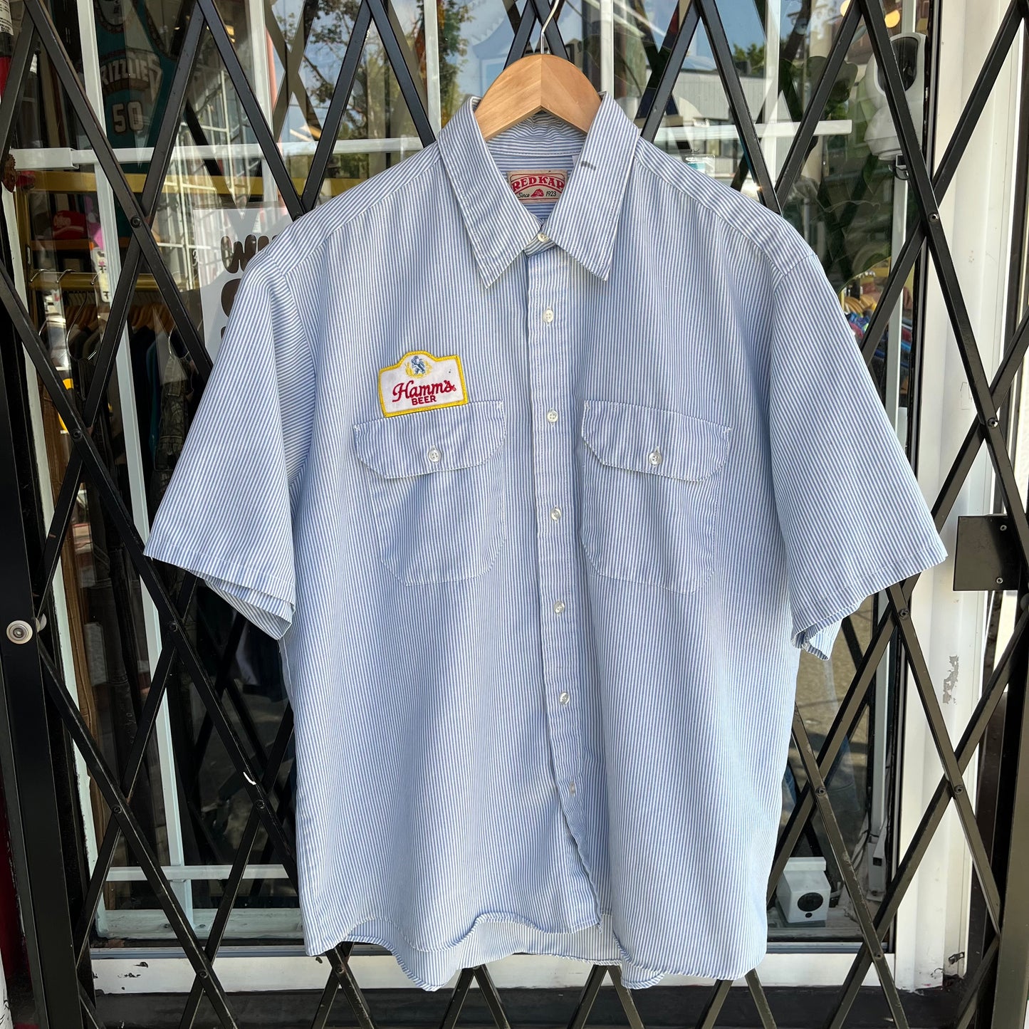 Vintage Hamm’s Beer Button Up Shirt - Size XL