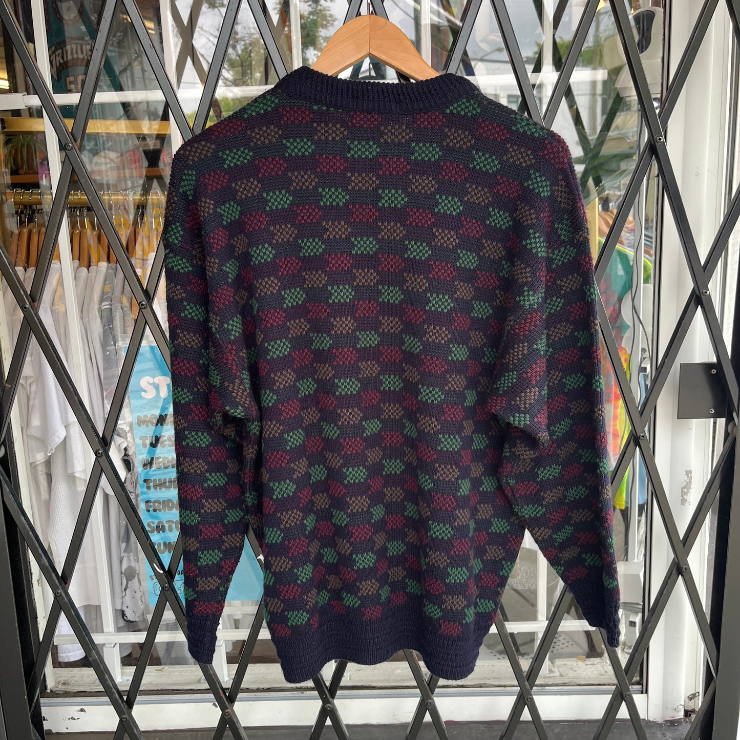 Vintage Acrylic Knit Sweater - Size L