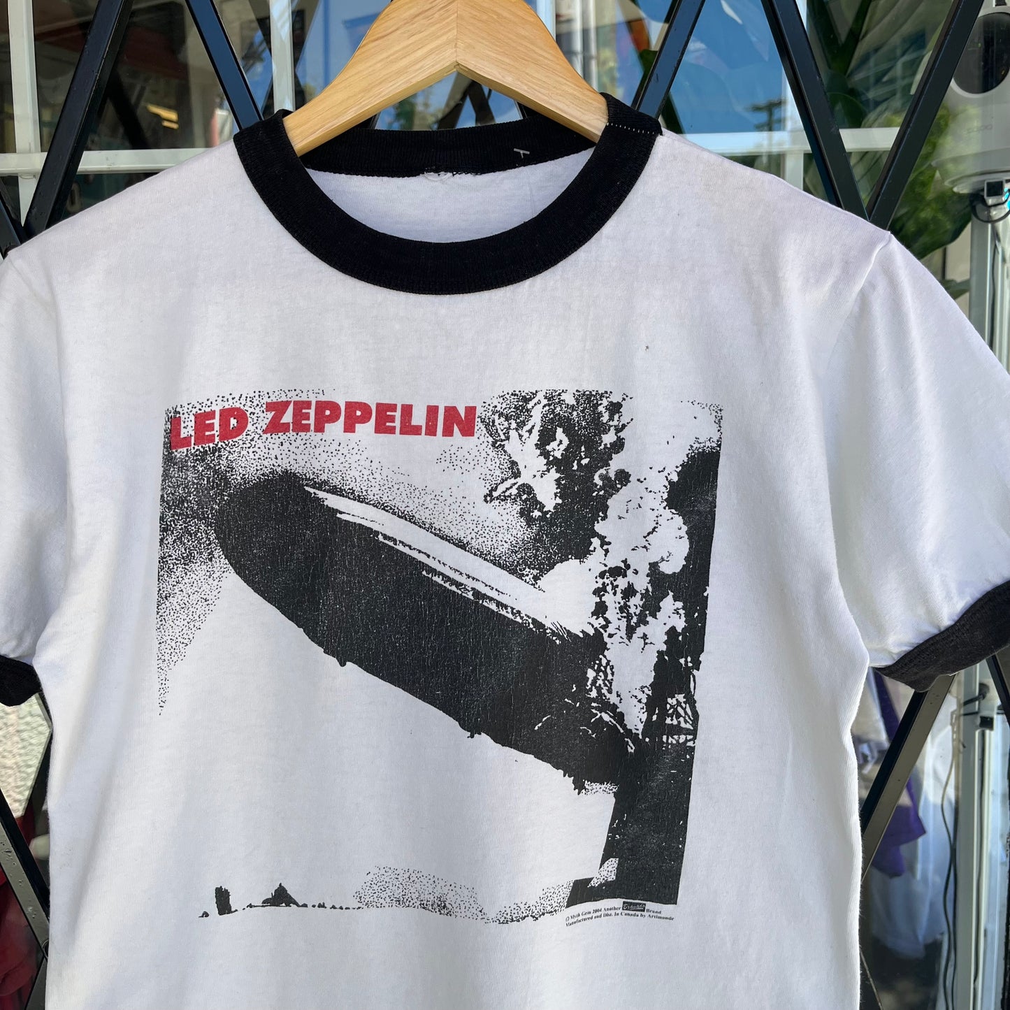 2004 Led Zeppelin Ringer Tee - Size S