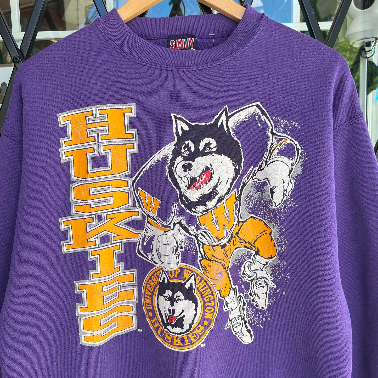 Vintage Washington Huskies Crewneck - Size L