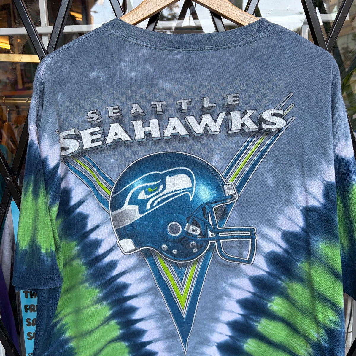 Vintage Seattle Seahawks Tie Dye Tee - Size XXL