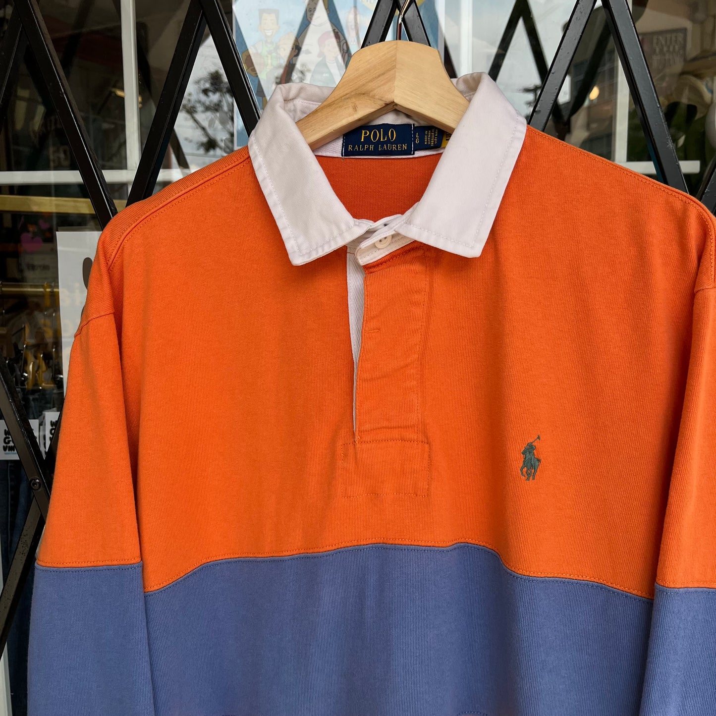 Vintage Polo Ralph Lauren Rugby Long Sleeve - Size L