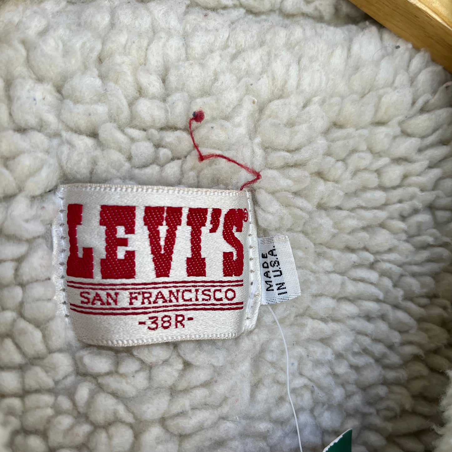 Vintage Levi’s Denim Sherpa Jacket - Size L