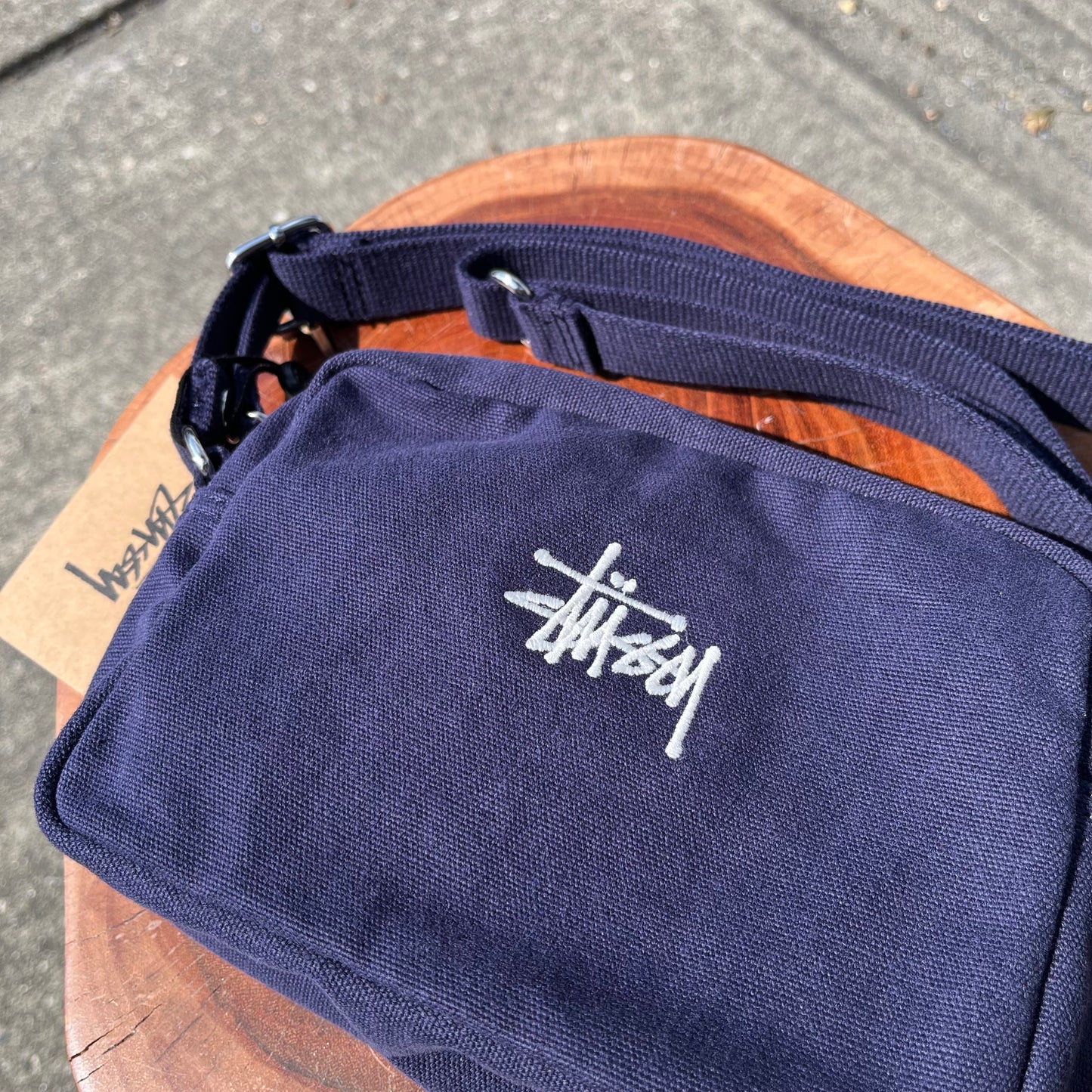 Stussy Canvas Side Pouch Navy