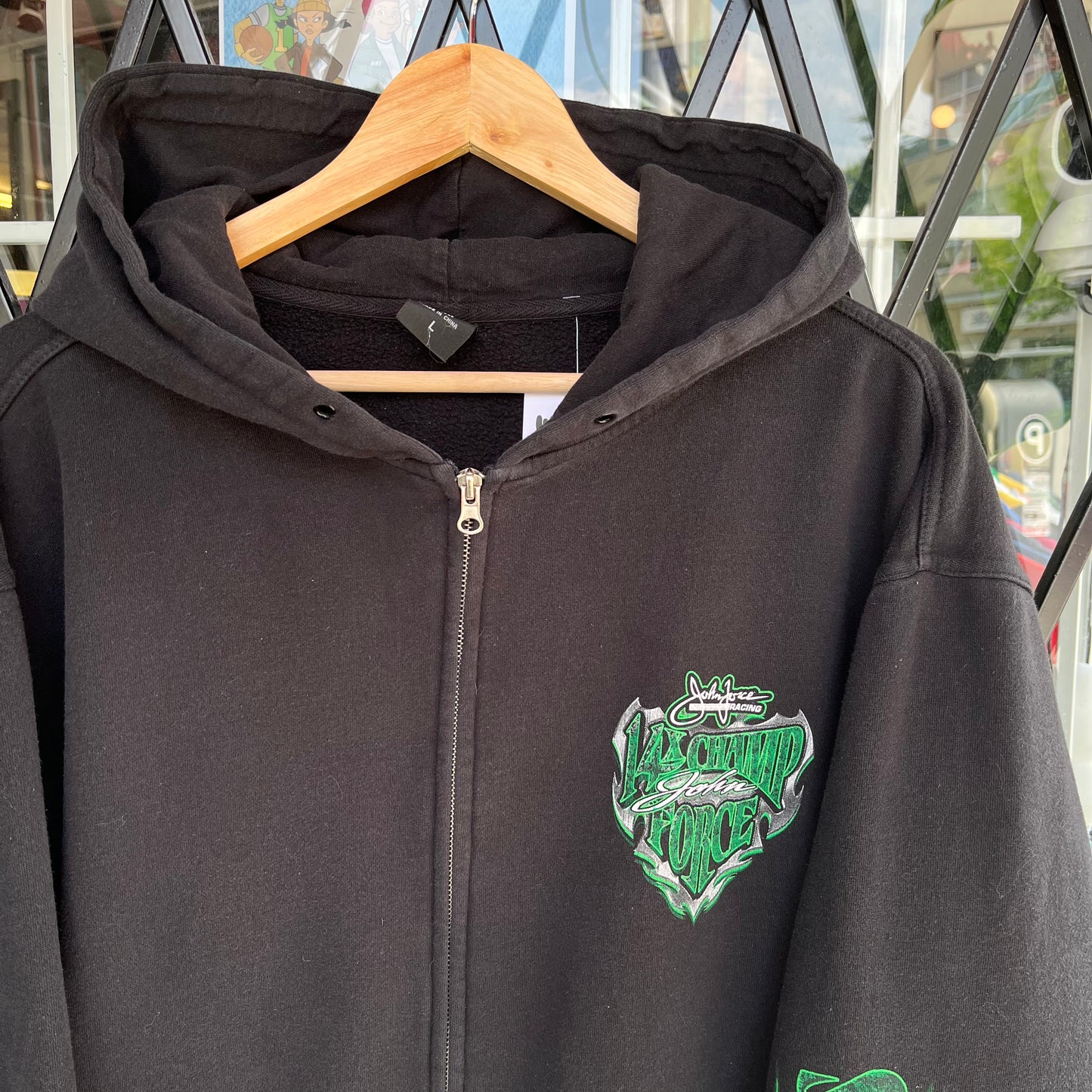 2009 John Force Racing Hoodie - Size L