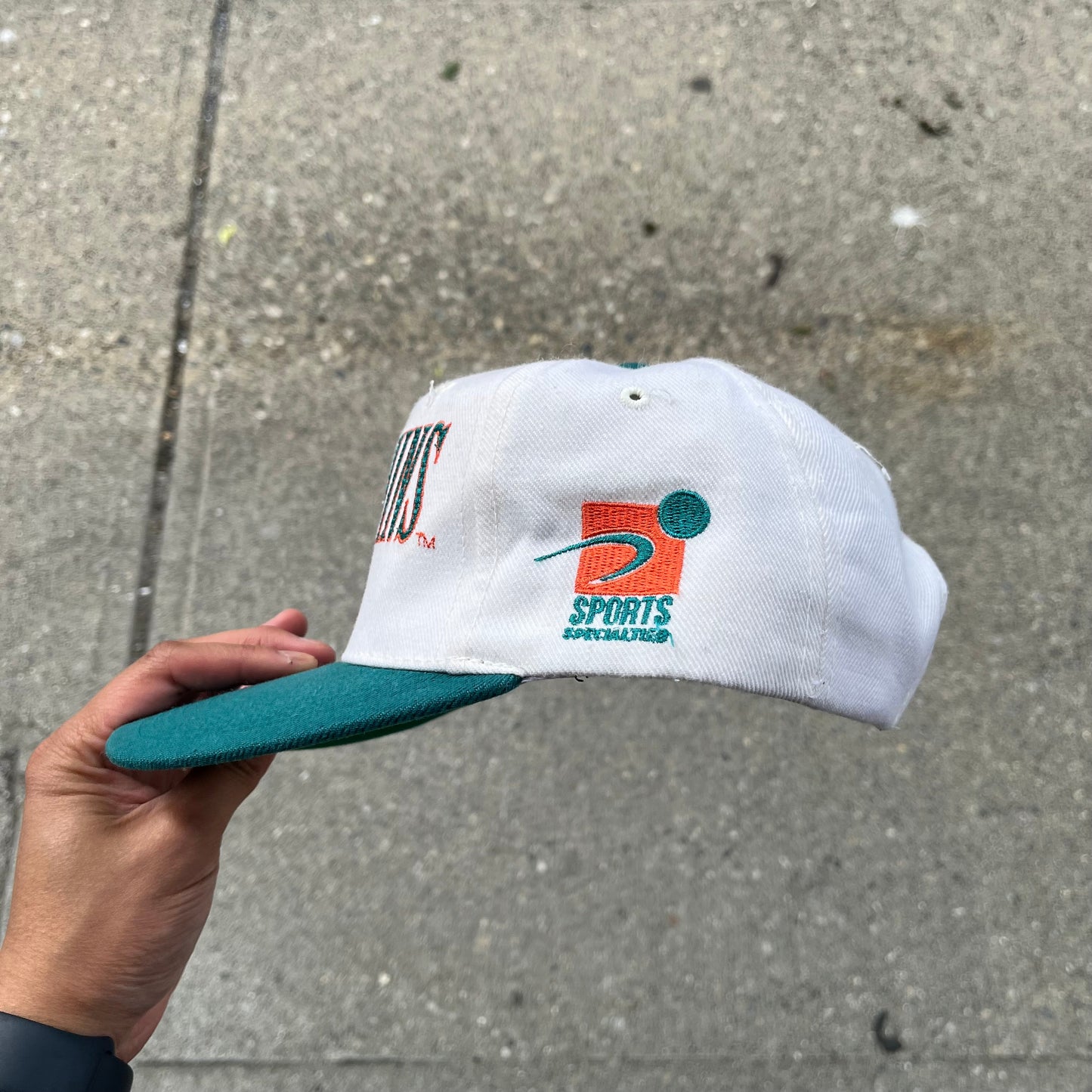 Vintage Sports Specialties Miami Dolphins Laser Snapback