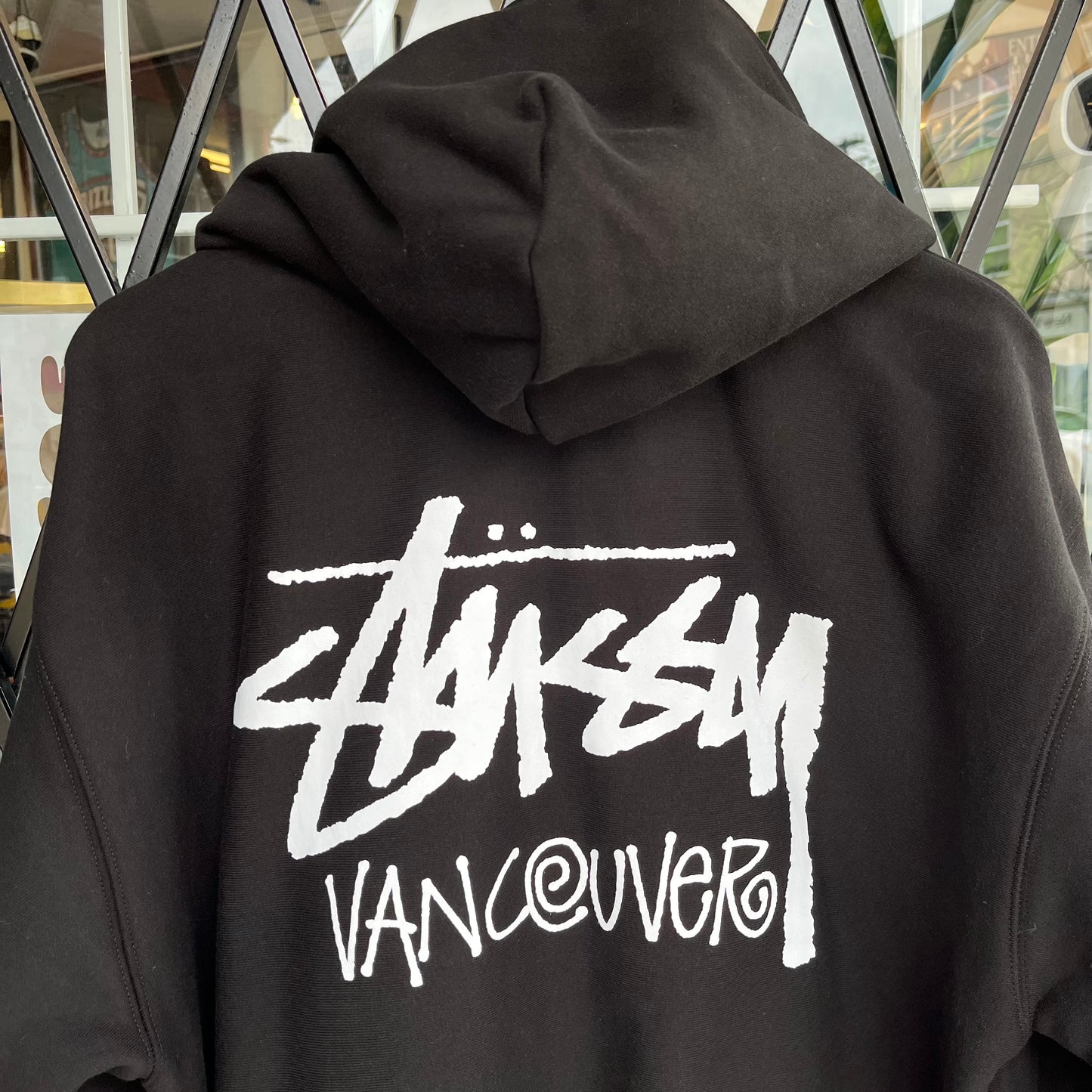 Stussy Stock Vancouver Zip Hoodie Black - Size L