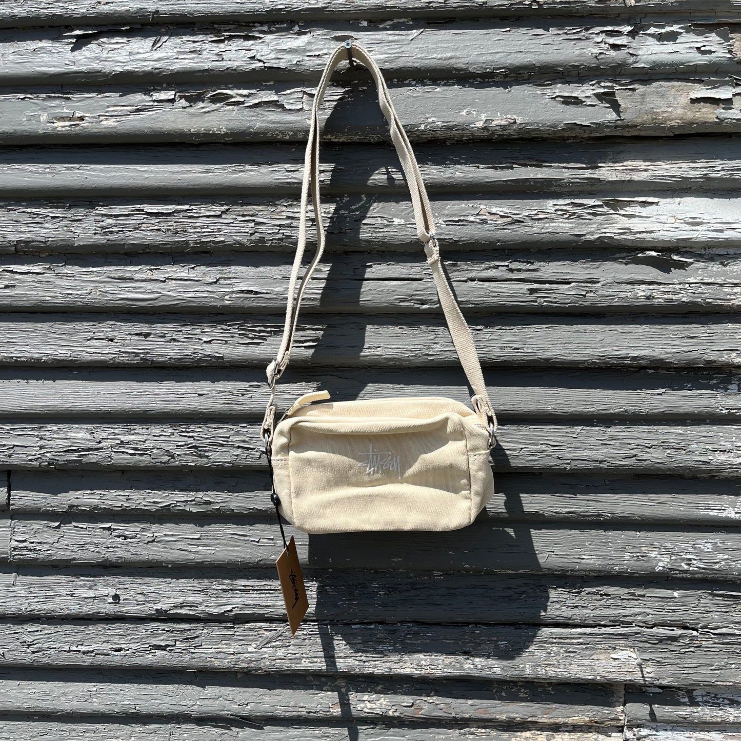 Stussy Canvas Pouch Bag - Cream