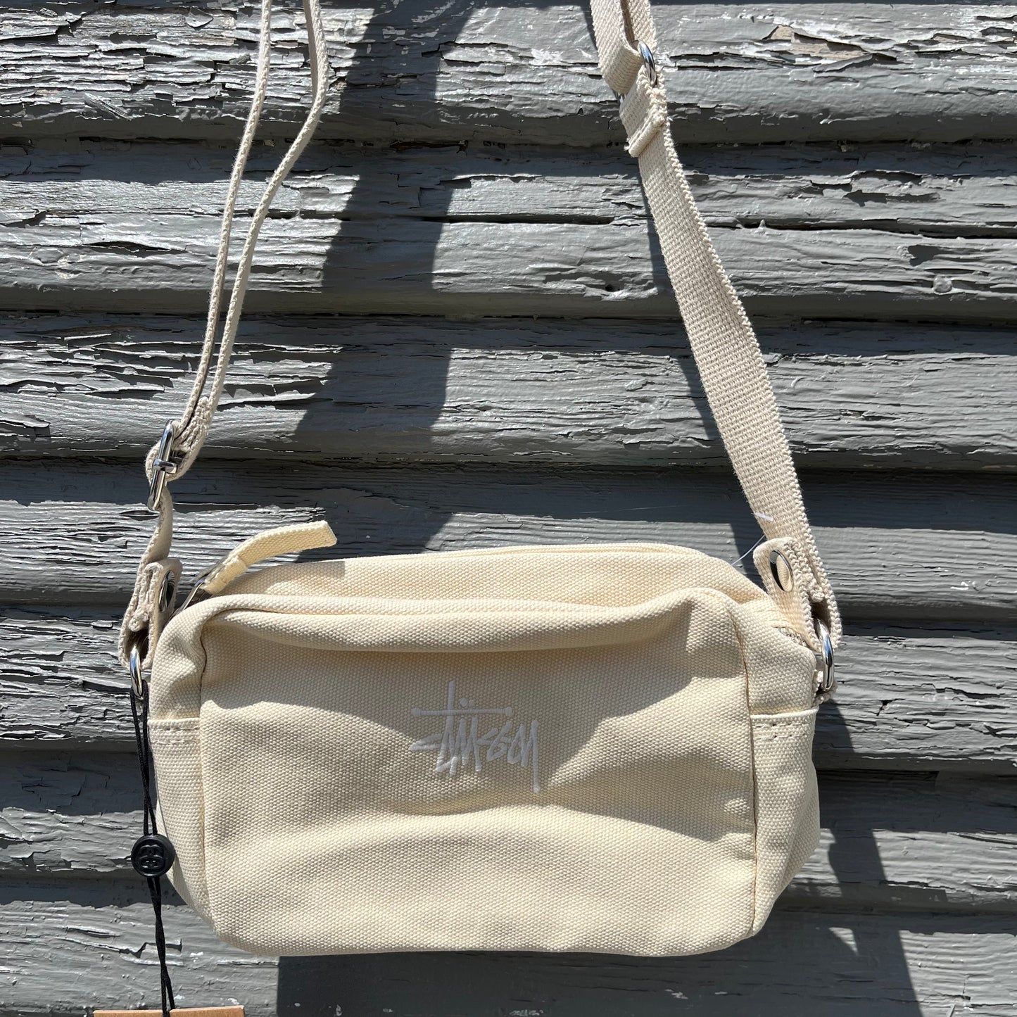 Stussy Canvas Pouch Bag - Cream