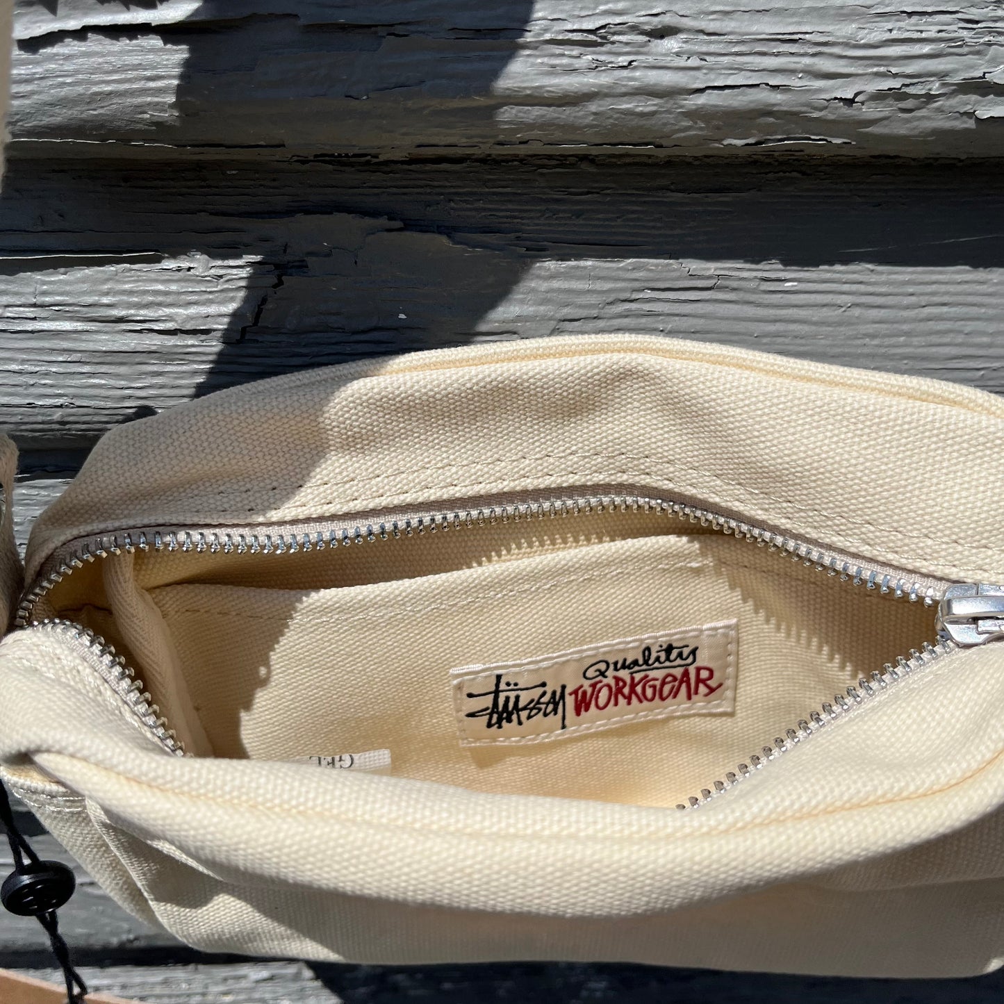 Stussy Canvas Pouch Bag - Cream