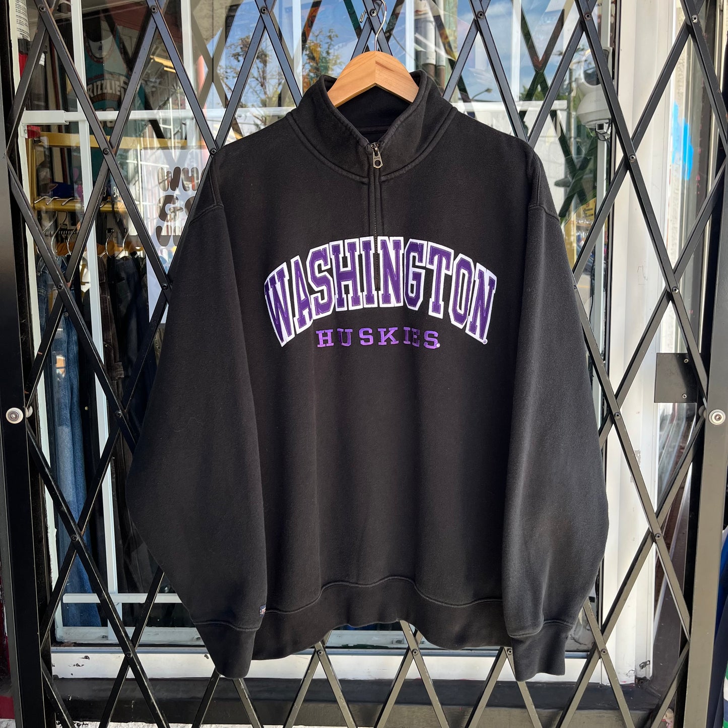 Vintage Washington Huskies Quarter Zip Sweater - Size XXL