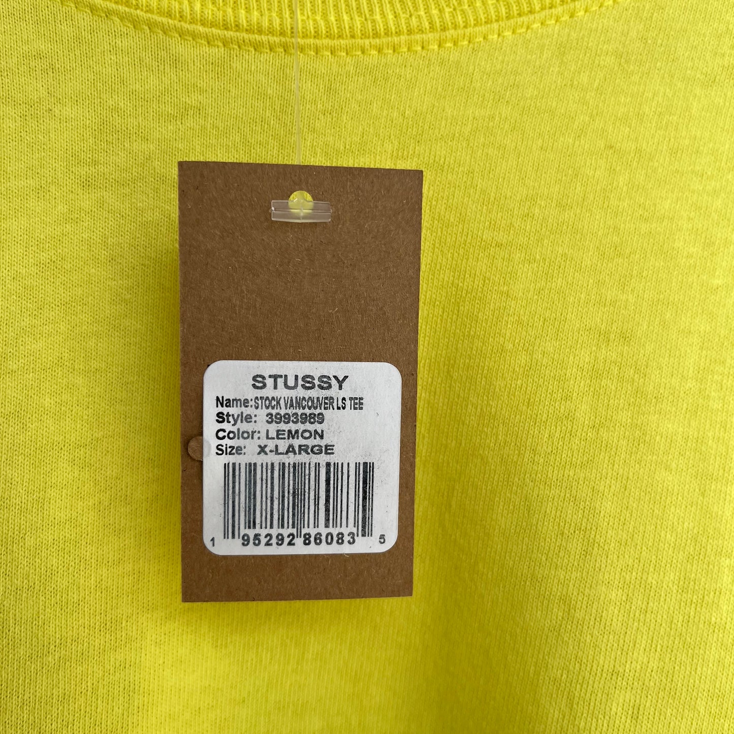 Stussy Vancouver Lemon Long Sleeve - Size XL