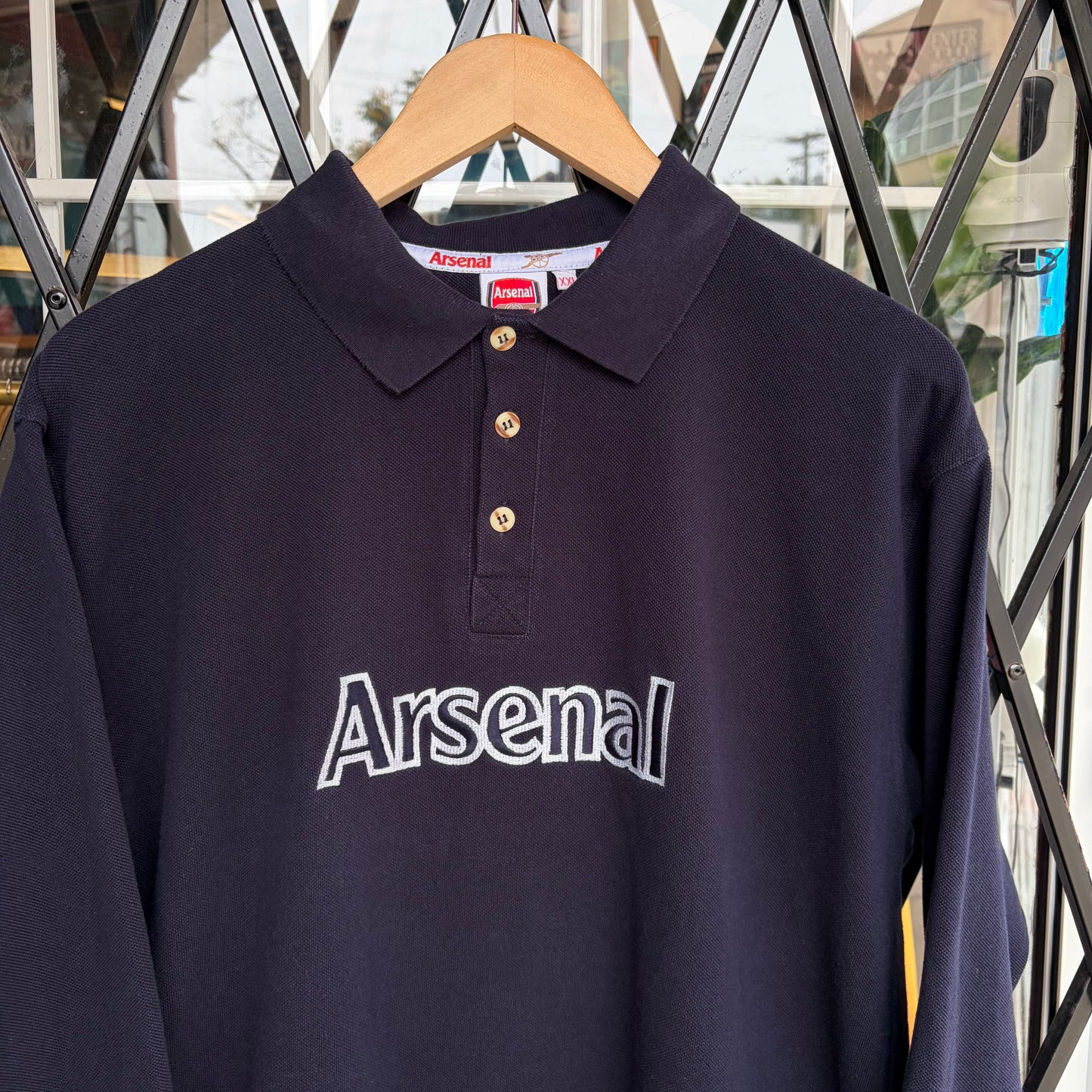 Vintage Arsenal Collared Long Sleeve - Size XXL