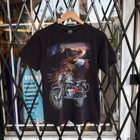 Vintage Motorcycle Eagle Tee - Size M
