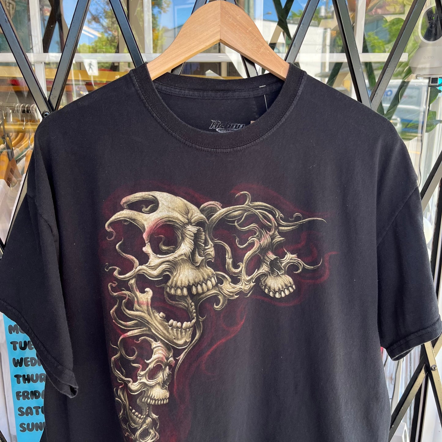 Y2K Skull Tee - Size XL
