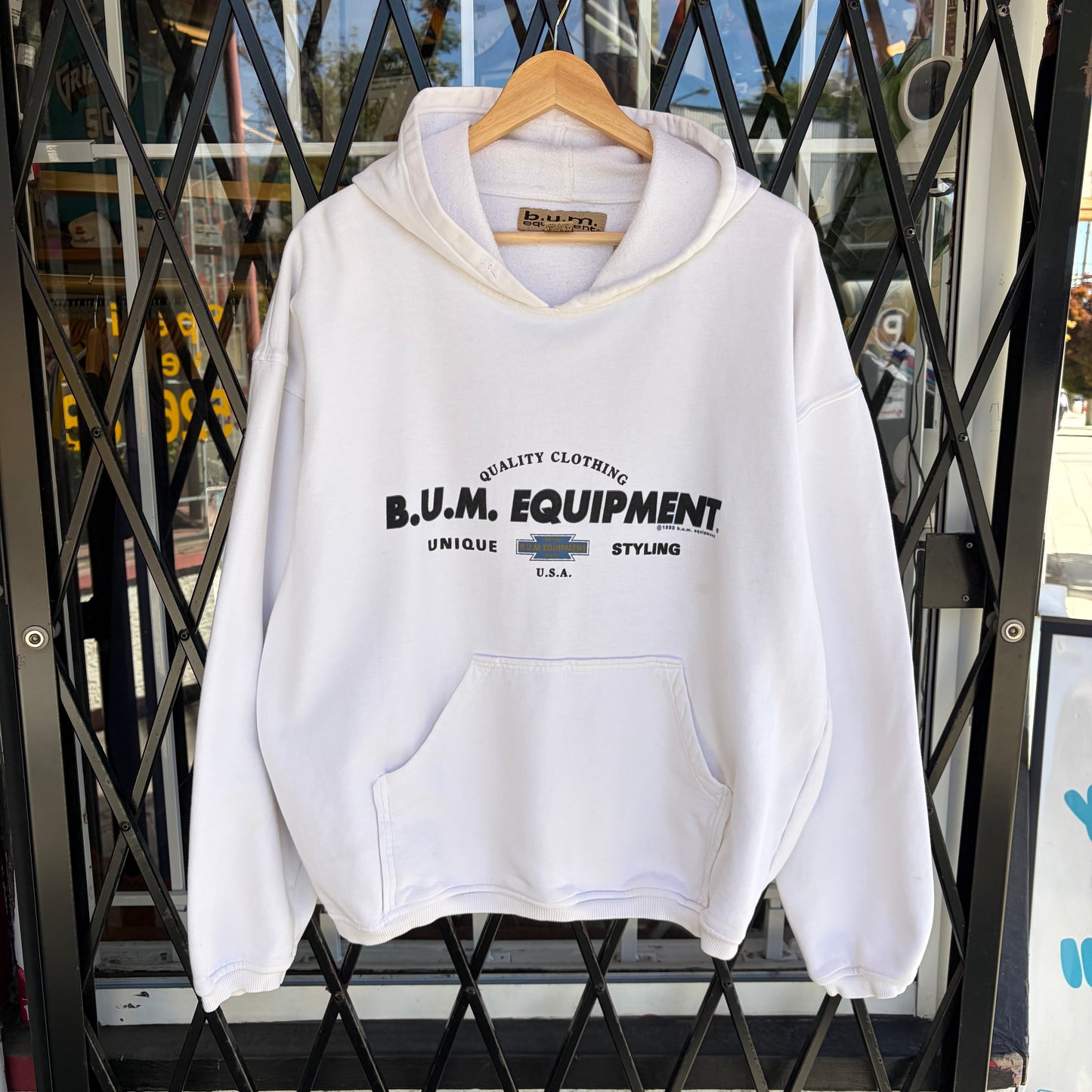 1993 BUM Equipment Hoodie - Size L