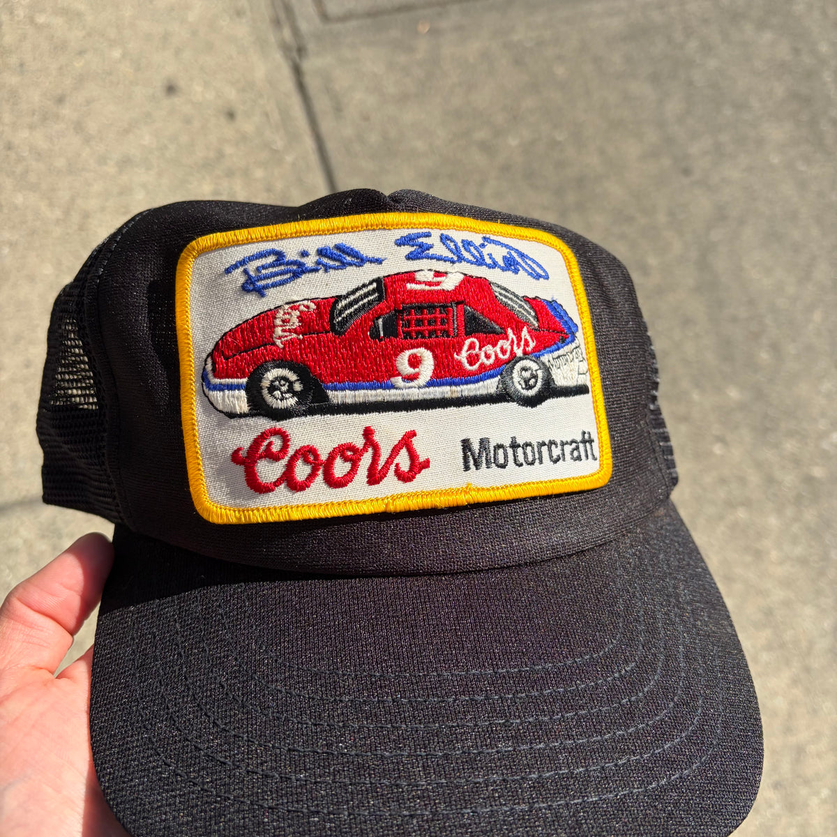 Vintage Bill Elliot Coors Racing Trucker Hat