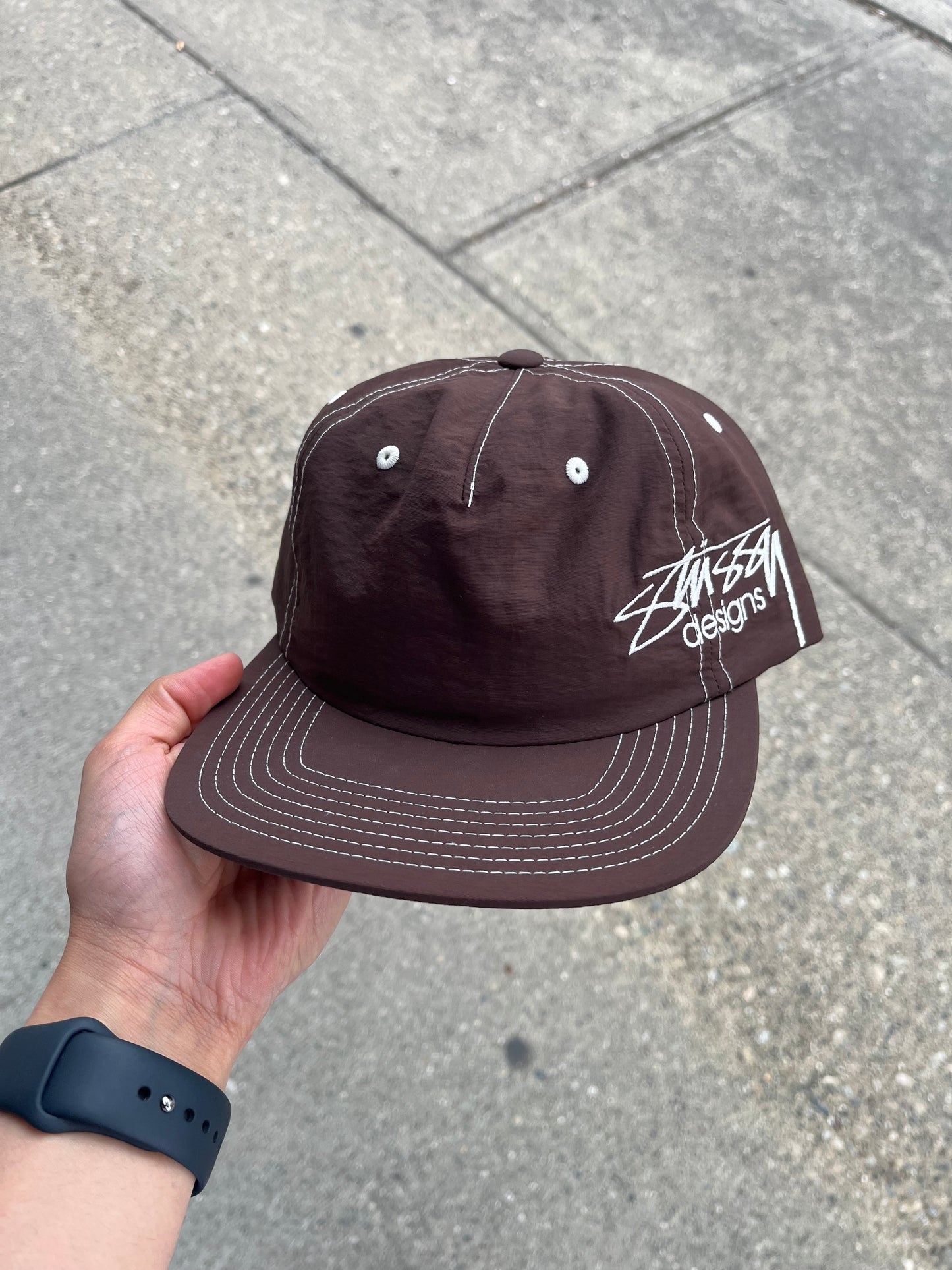 Stussy Designs Nylon Cap Brown