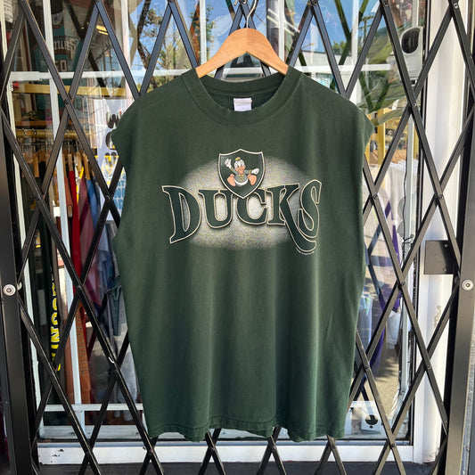 Vintage Oregon Ducks Cut Off Tee - Size XL