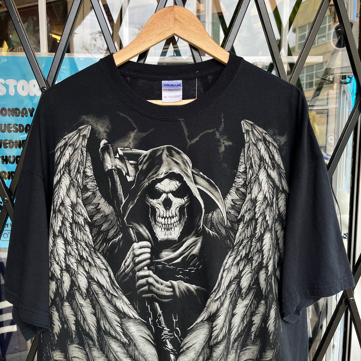 Y2K Grim Reaper Tee - Size XXL