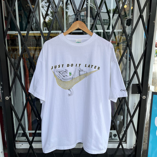 1998 Just Do It Later Souvenir Tee - Size XL
