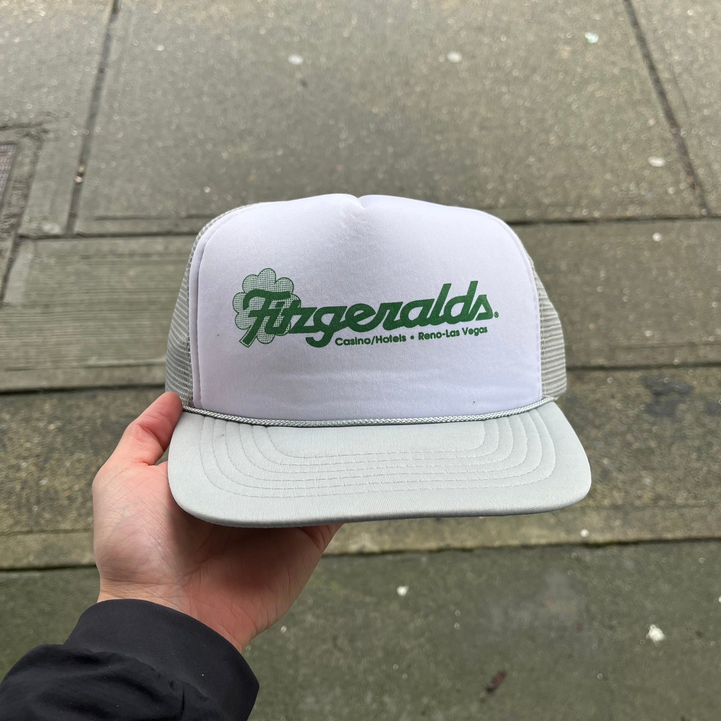 Vintage Fitzgeralds Las Vegas Trucker Hat Gray