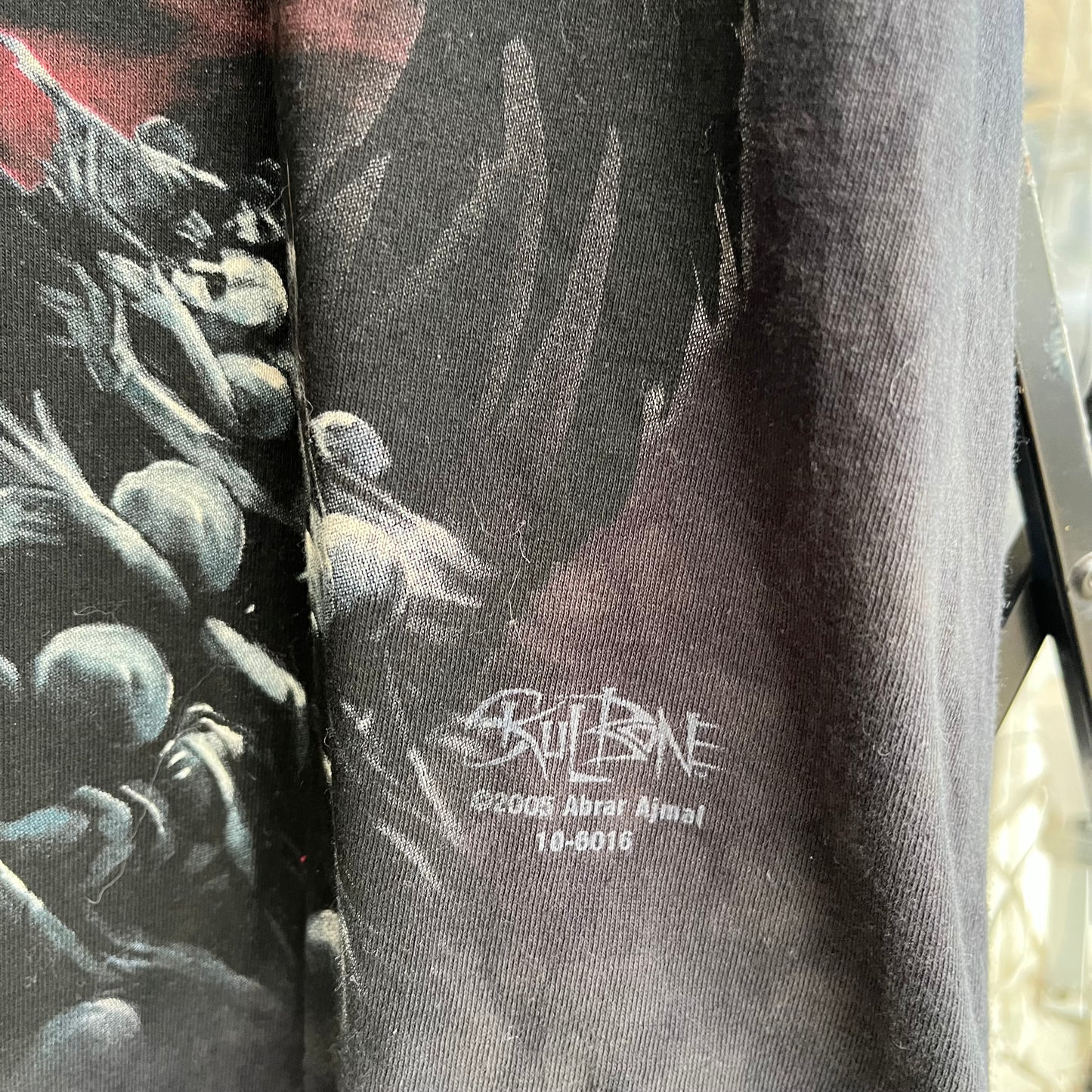 2005 Skull Bone Skeleton Warrior Tee - Size XL