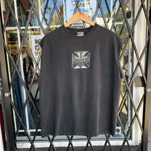 Vintage West Coast Choppers Cut Off Tee - Size XL