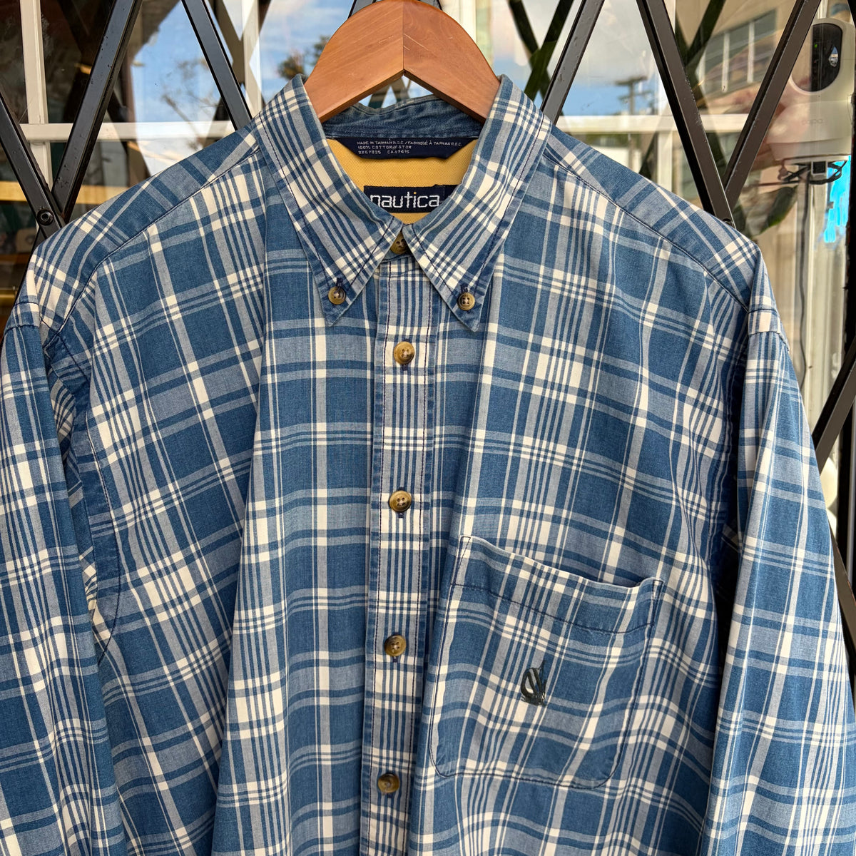 Vintage Nautica Button Up Shirt - Size L