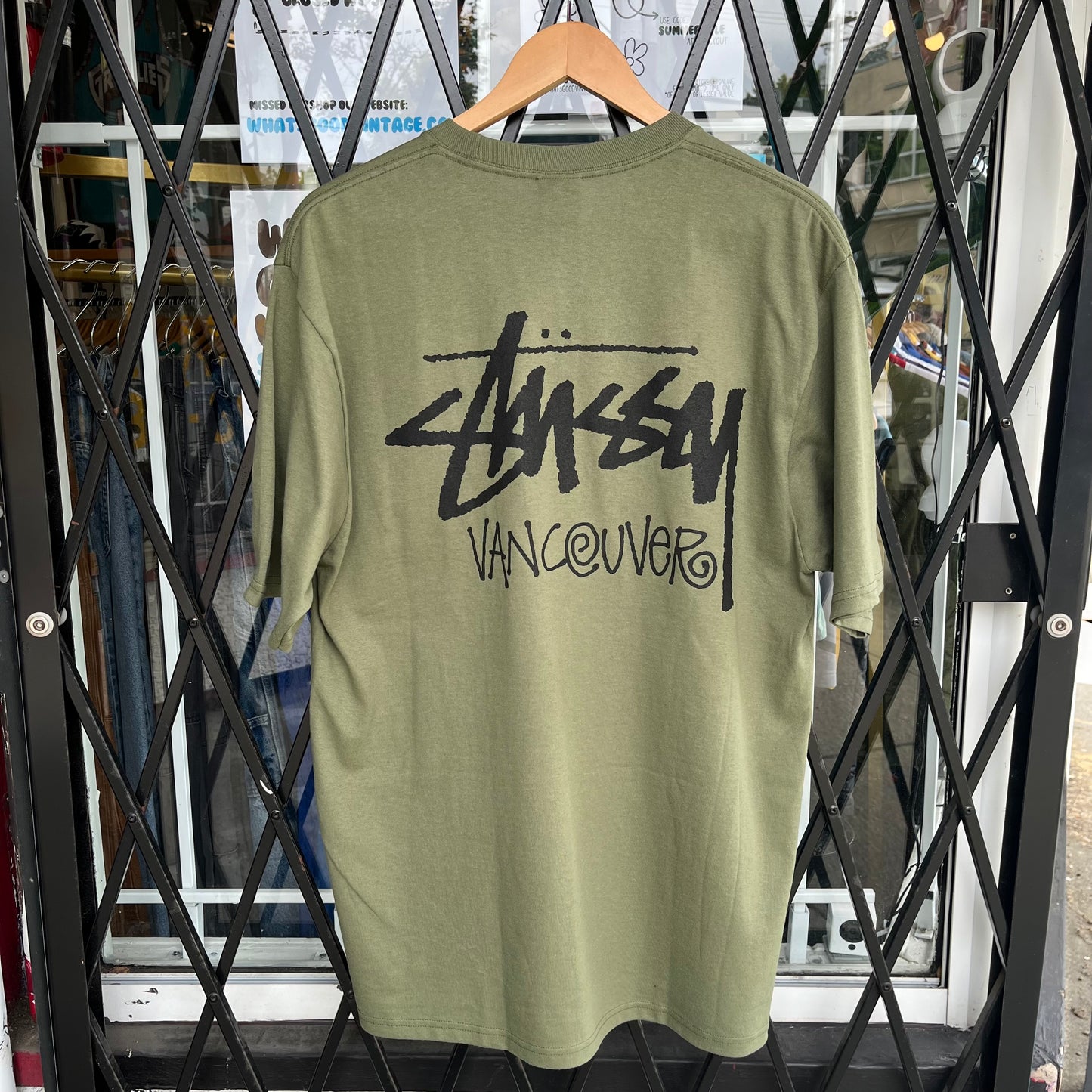 Stussy Vancouver Stock Tee Olive - Size L
