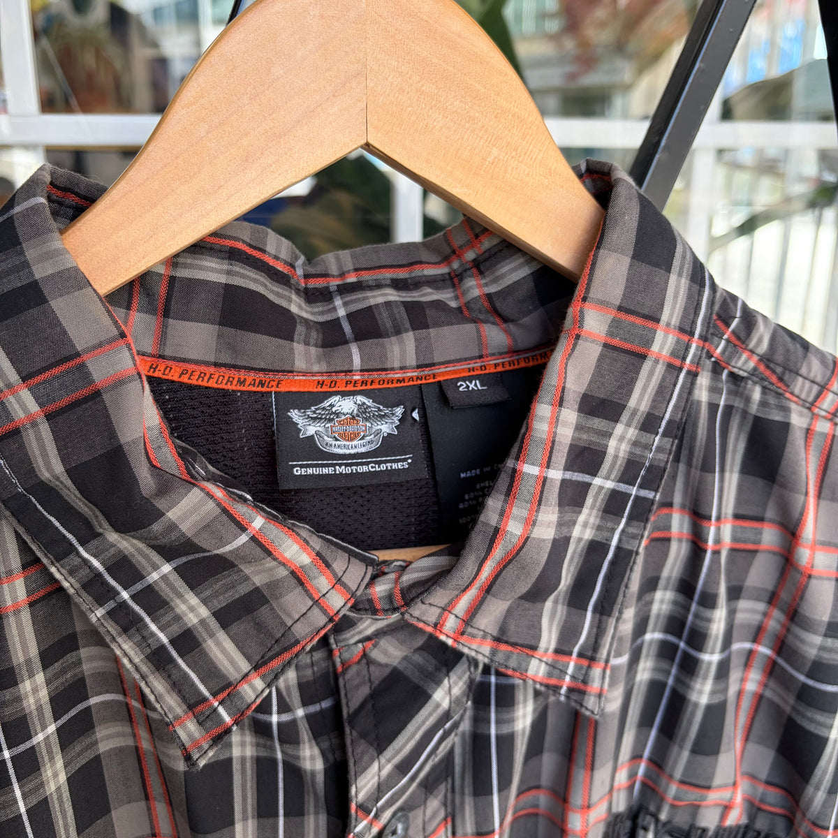 Harley Davidson Plaid Button Up Shirt - Size XXL