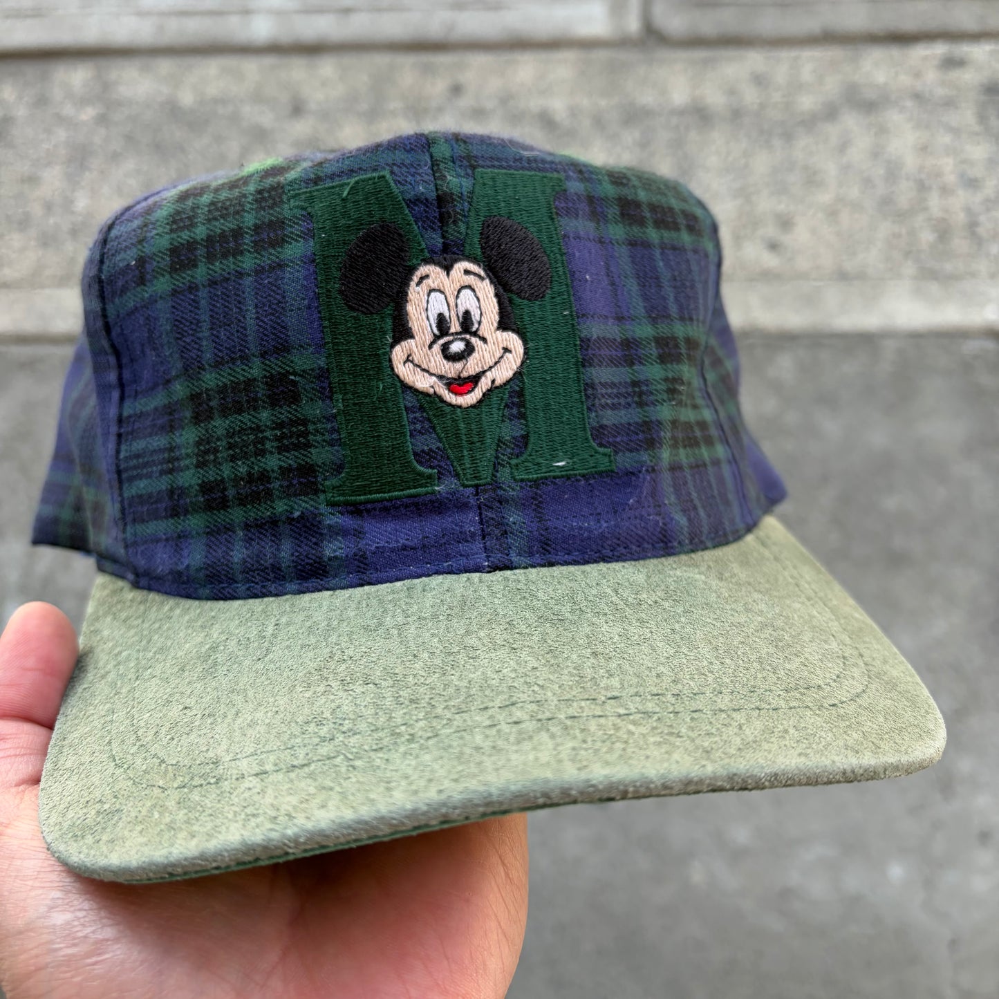 Vintage Disney Mickey Plaid SnapBack