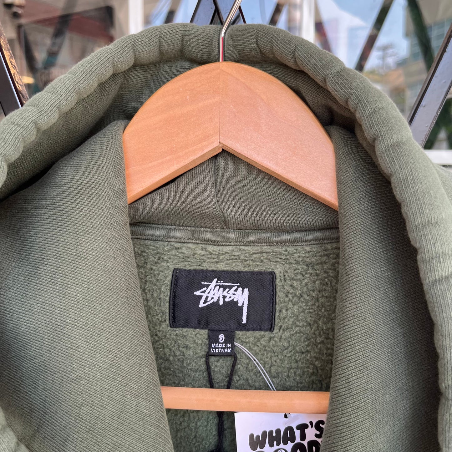 Stussy 80 Relaxed Hoodie Pine - Size S