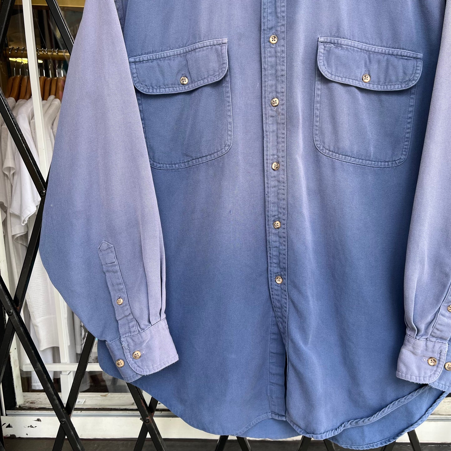Vintage Faded Oversized Button Up Shirt - Fits Size XXL