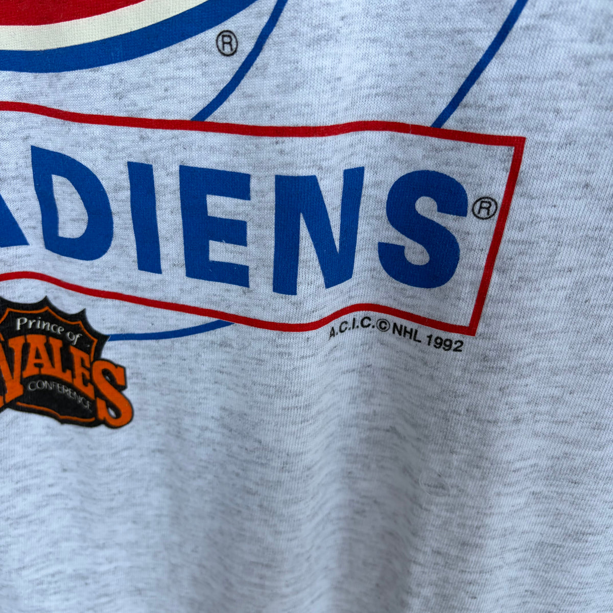 1992 Montreal Canadiens Oversized Tee - Size XL