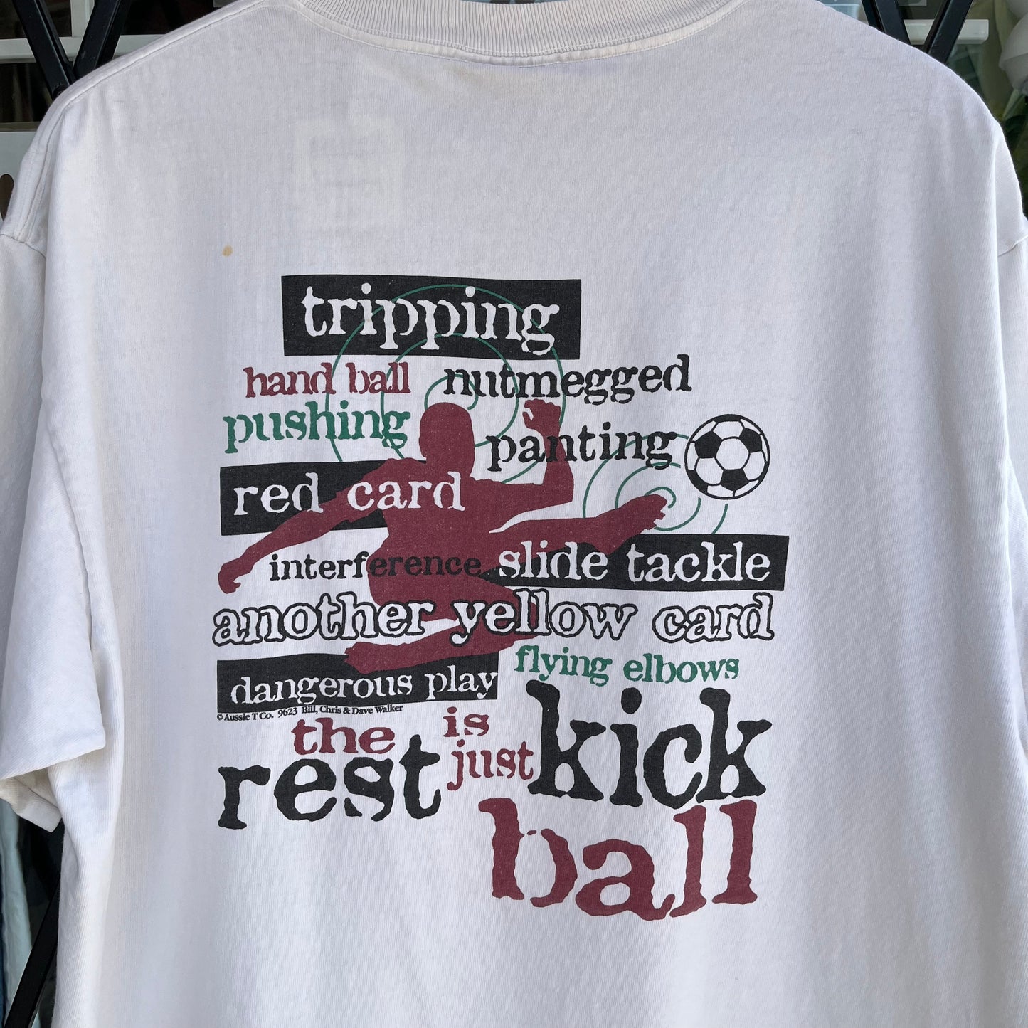 Vintage Aussie T. Company Soccer Tee - Size L
