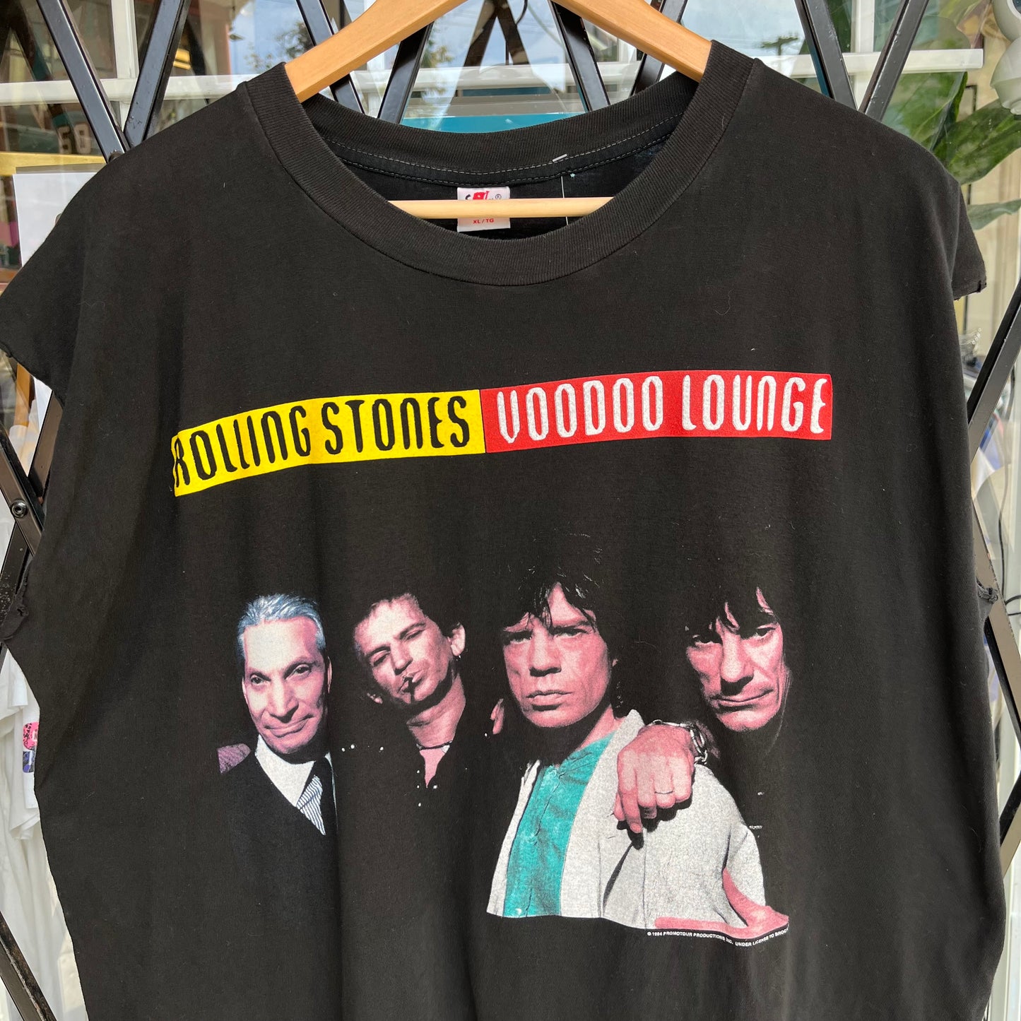 1994 Rolling Stones Voodoo Lounge Cut Off Tee - Size XL