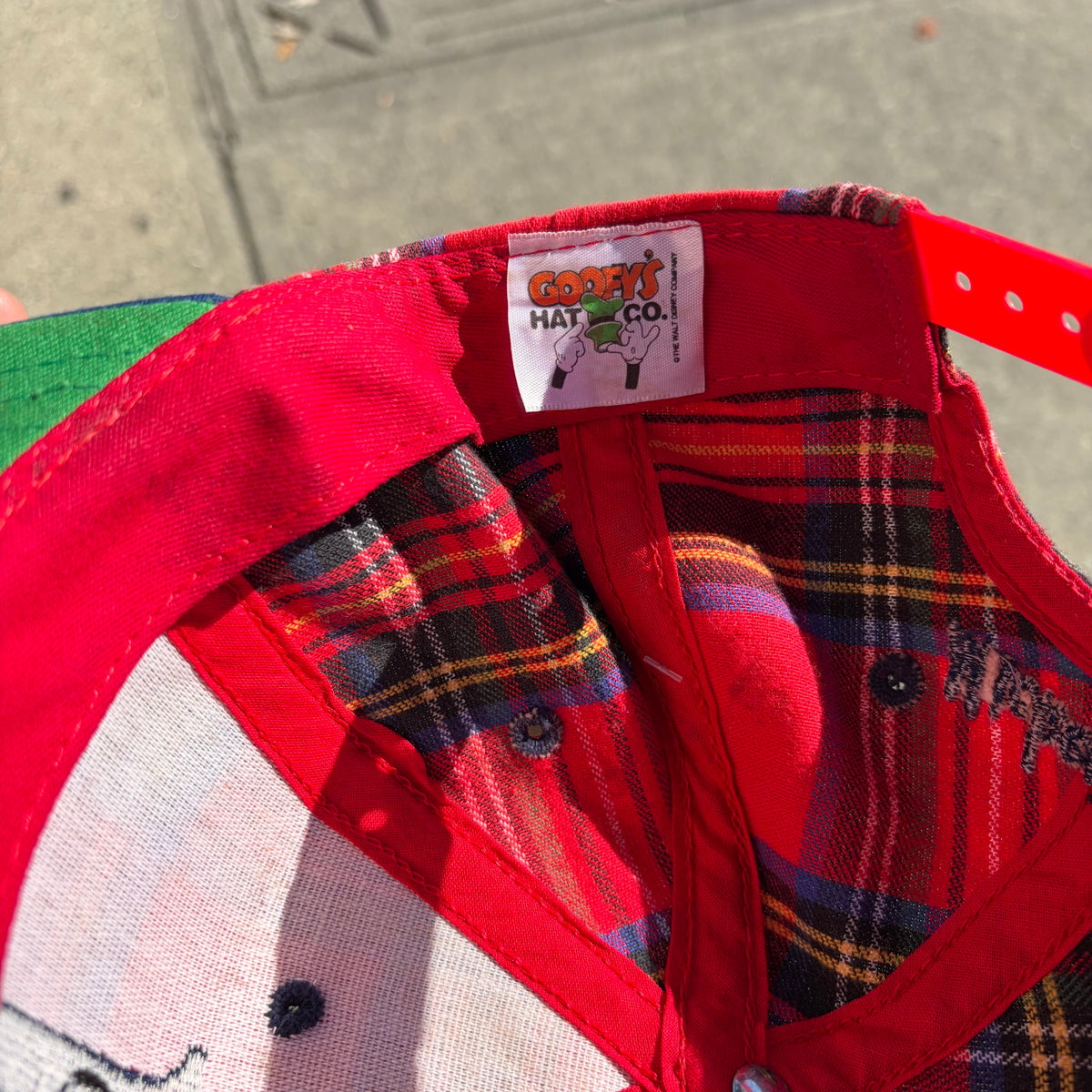 Vintage Disney Mickey Mouse Plaid SnapBack