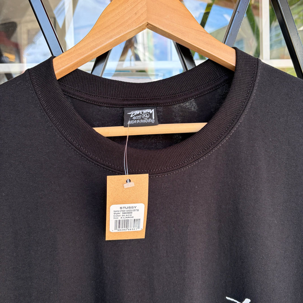 Stussy Vancouver Stock Tee Black  - Size XL