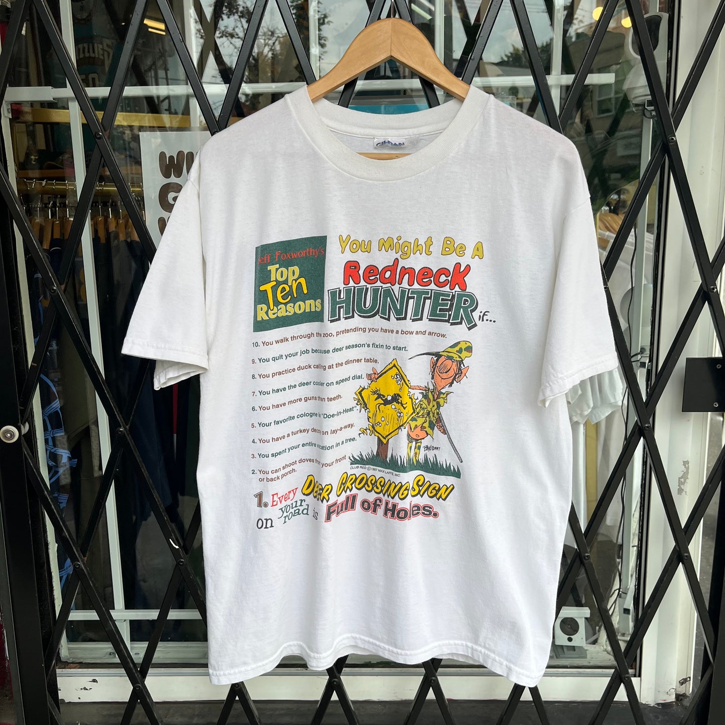 1997 Redneck Hunter Parody Tee - Size L