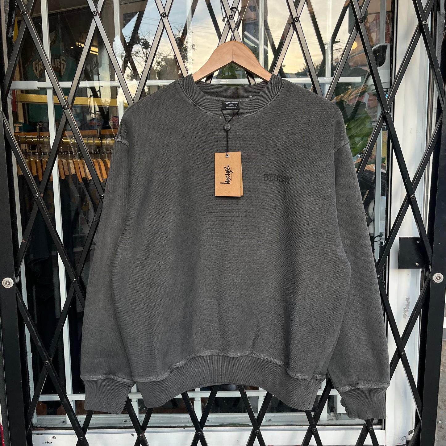 Stussy Jumbo Crew Pigment Dyed - Size S