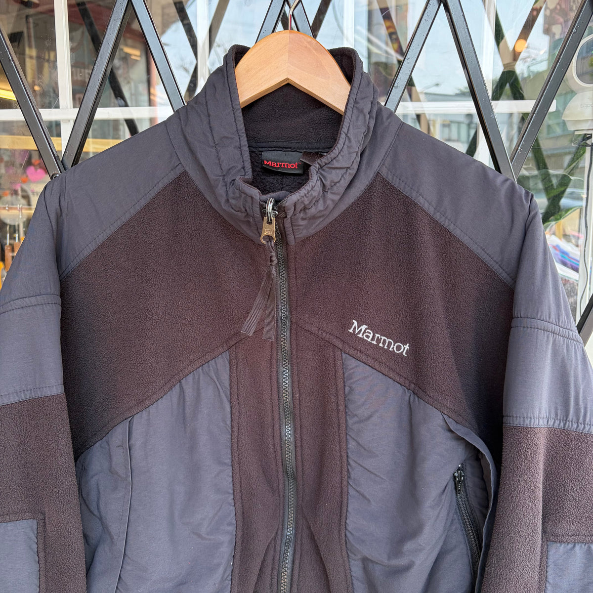 Vintage Marmot Fleece Zip Up Jacket - Size XL