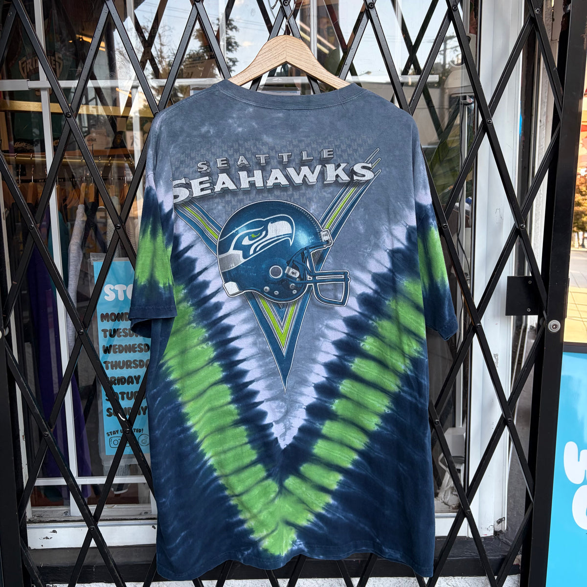 Vintage Seattle Seahawks Tie Dye Tee - Size XXL